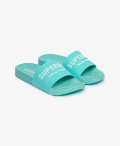 superdry Core Ombre Klapki basenowe z recyklingowanego EVA – Bali Blue
