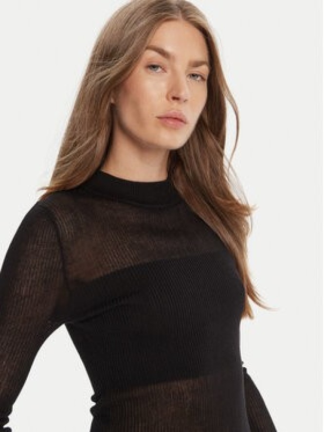 HUGO Sweter Slumy_B 50543045 Czarny Slim Fit