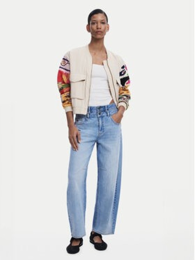 Desigual Kurtka bomber Austin 25SWEW51 Beżowy Regular Fit