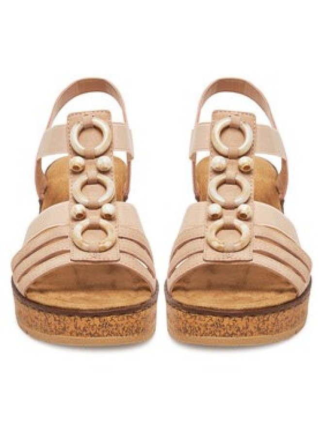 Rieker Sandały 63778-31 Beżowy