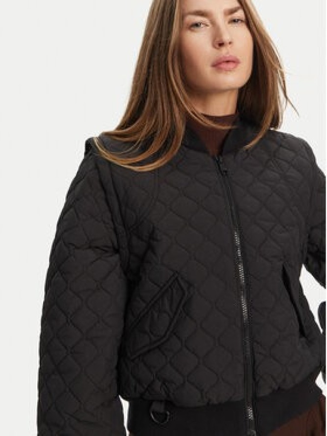 Hunter Kurtka bomber Shira HARW0046251 Czarny Cropped Fit