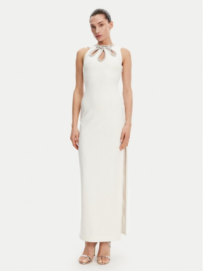 Marciano Guess Sukienka wieczorowa 5RGK45 6869Z Écru Regular Fit