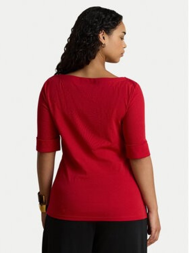 LAUREN RALPH LAUREN Bluzka 200654963197 Czerwony Slim Fit