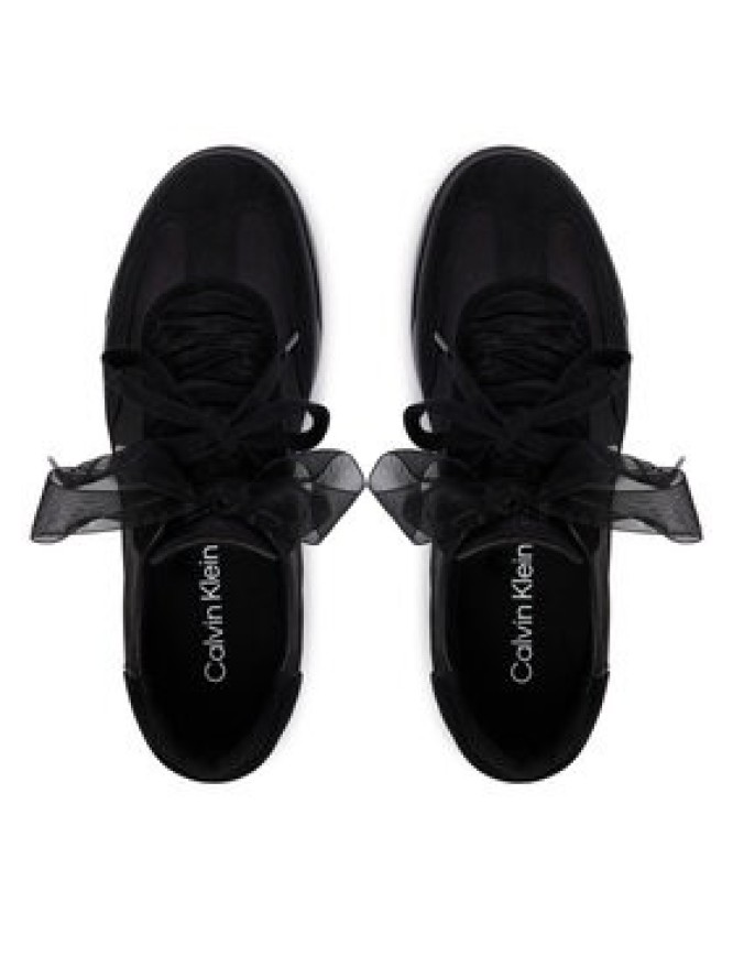 Calvin Klein Sneakersy Low Pro Cupsole Wt Satin Mix HW0HW03288 Czarny