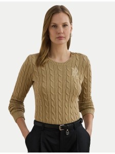 Lauren Ralph Lauren Sweter 200932223005 Beżowy Slim Fit