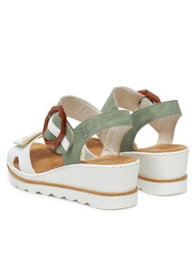 Rieker Sandały 67476-81 Biały