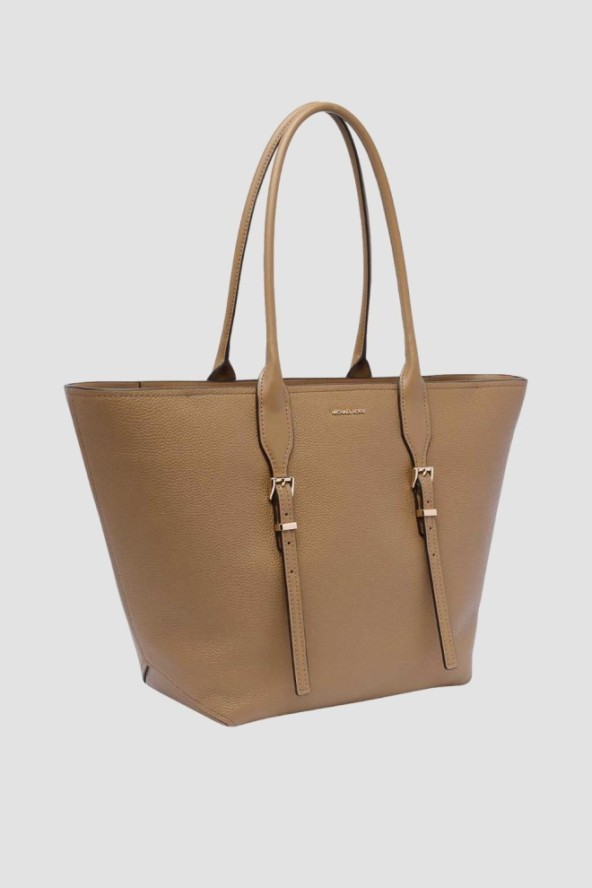 MICHAEL KORS Brązowa shopperka ze skóry