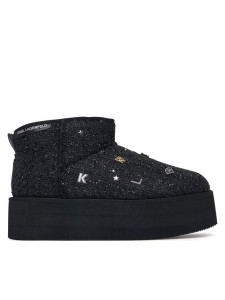 KARL LAGERFELD Śniegowce Thermo Charms & Studs KL48524B Czarny