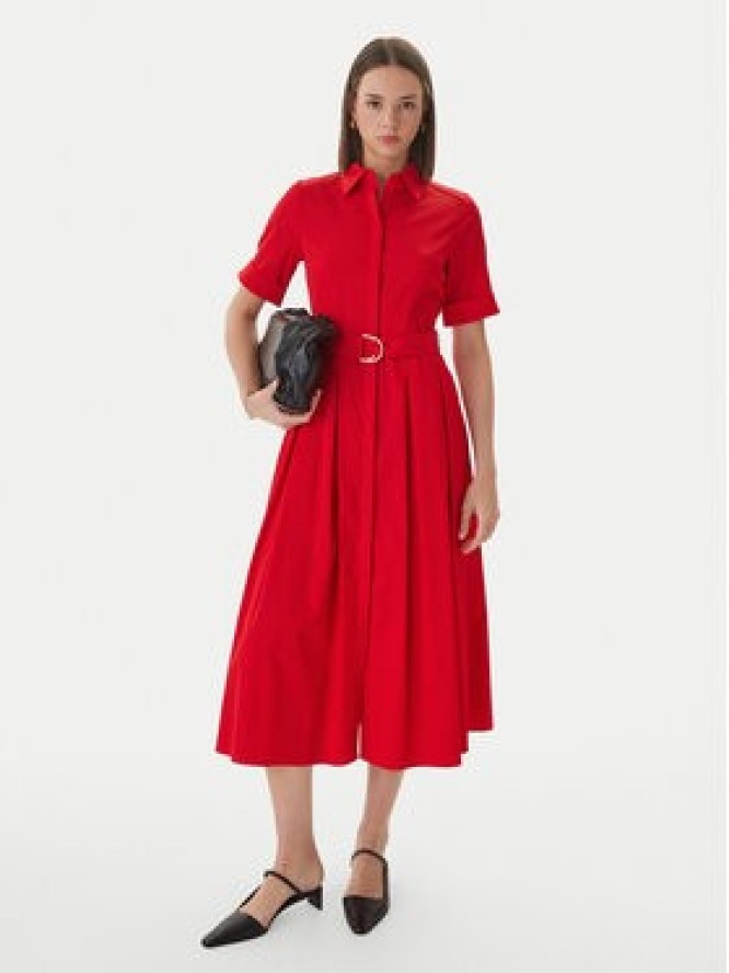 LOLA CASADEMUNT Sukienka koszulowa LS2616089 Czerwony Regular Fit