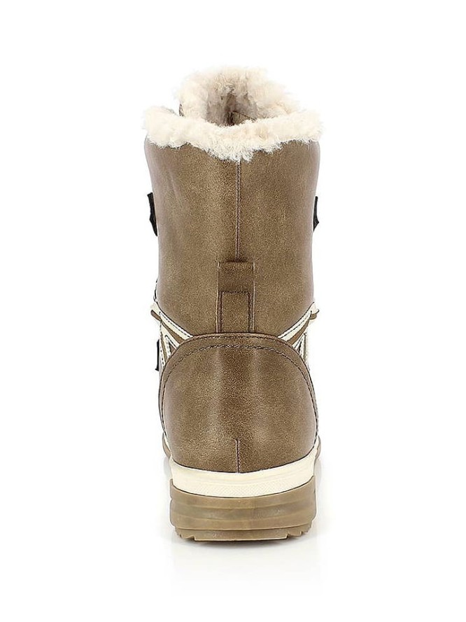 Kimberfeel Botki zimowe "Abigail" w kolorze brązowym rozmiar: 36