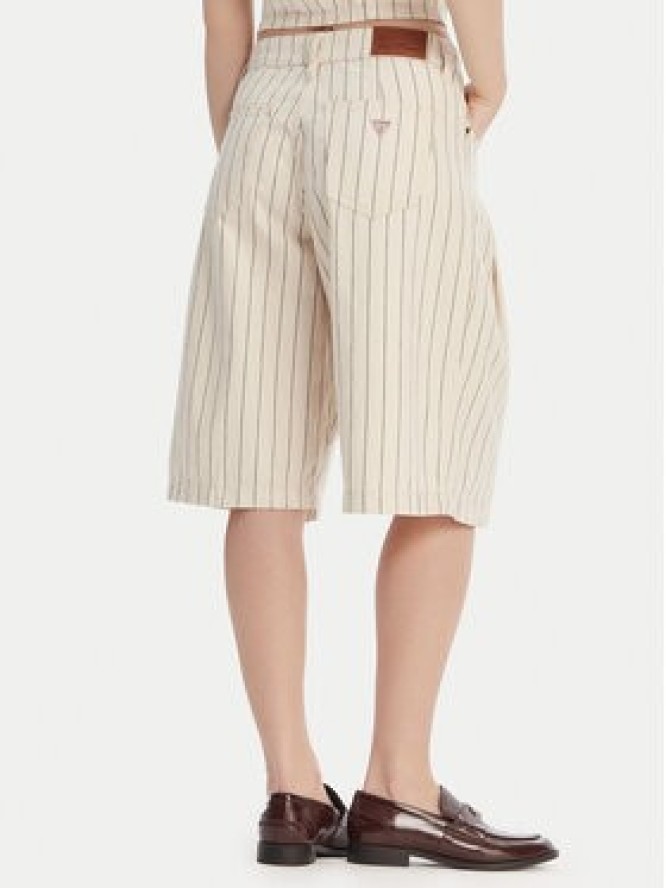 Guess Jeans Szorty jeansowe W6GDY5 D7961 Écru Loose Fit