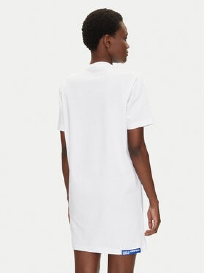 Karl Lagerfeld Jeans Sukienka codzienna A2W13028 Biały Regular Fit