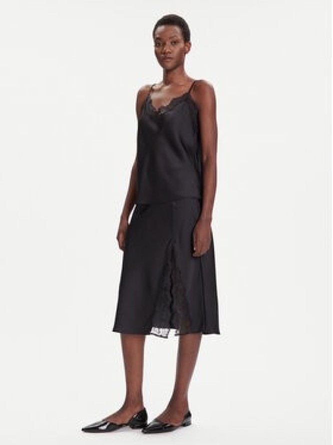 Calvin Klein Spódnica midi LV044C672G Czarny Regular Fit
