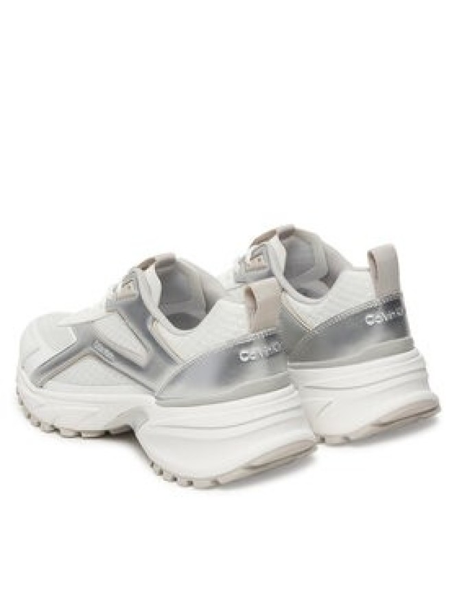 Calvin Klein Sneakersy Hike Run Ckstripe Mesh Met HW0HW03140 Biały