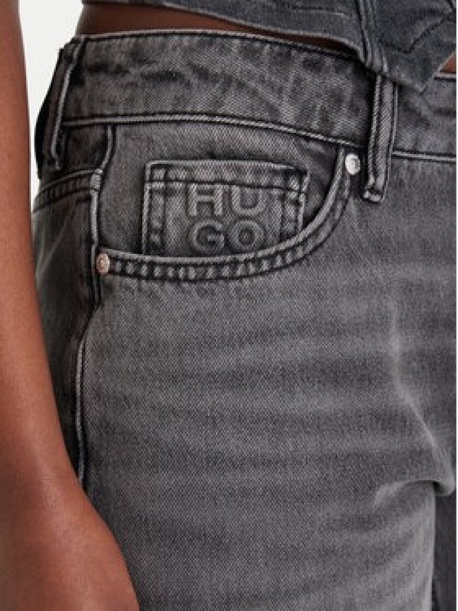 HUGO Jeansy Gilissi_5 50559124 Szary Straight Fit