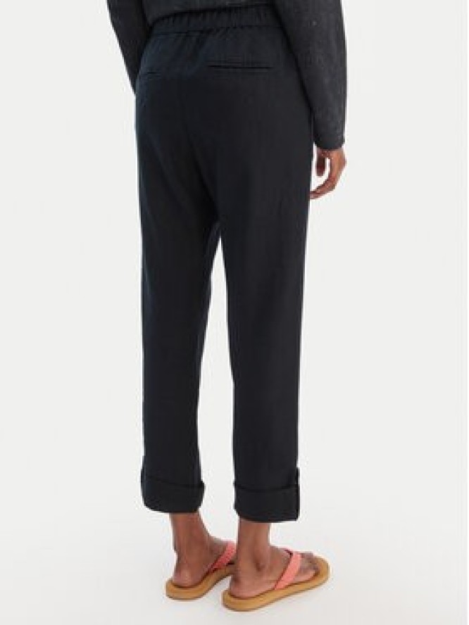 Roxy Spodnie materiałowe On The Seashore ERJNP03294 Czarny Regular Fit