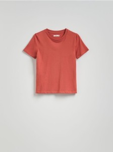 T-shirt regular - miedziany