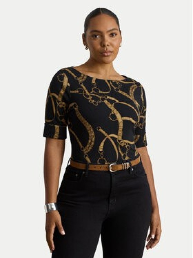 LAUREN RALPH LAUREN Bluzka Judy 200P13948001 Czarny Regular Fit