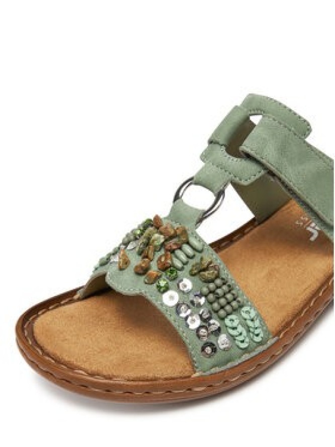 Rieker Klapki 60814-52 Zielony