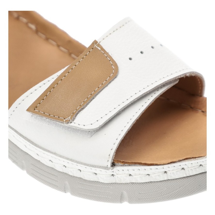 Białe Sandały Armodo Modne Obuwie Damskie