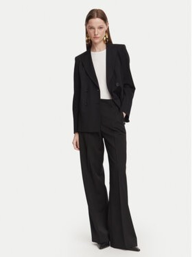 Weekend Max Mara Spodnie materiałowe Visivo 2625136061 Czarny Regular Fit