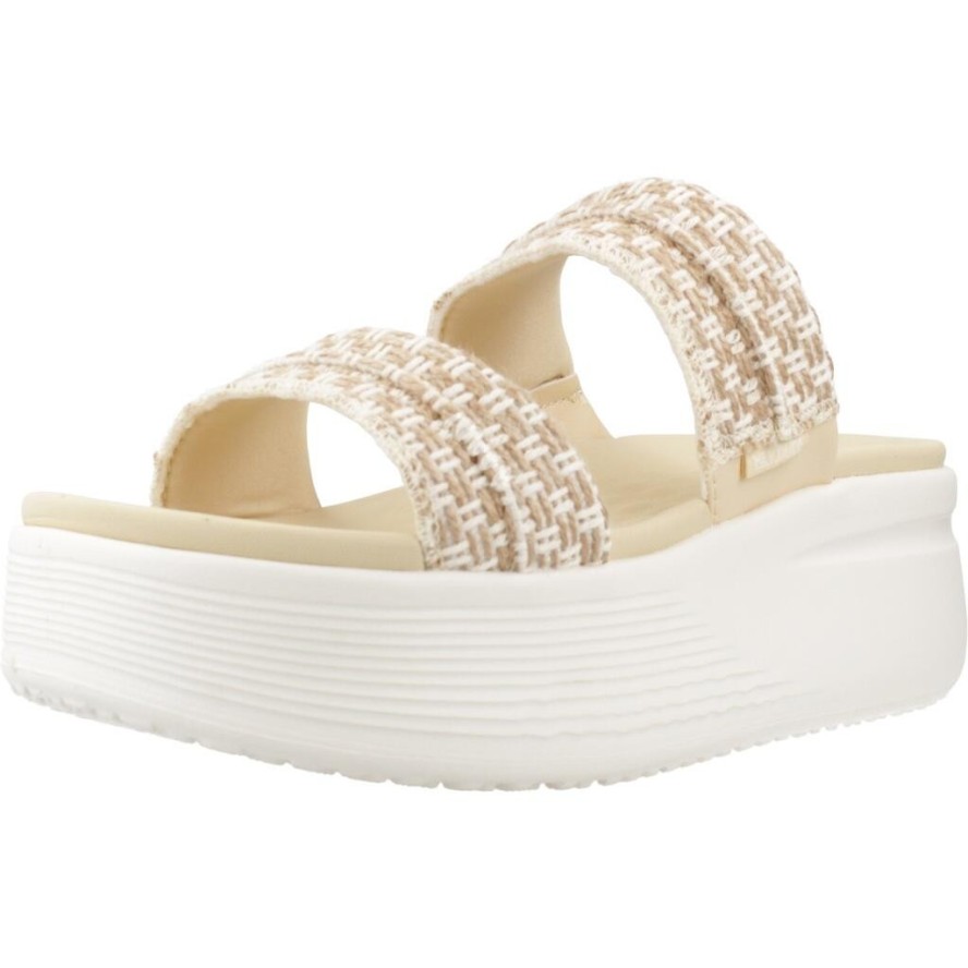 Sandały HEY DUDE AUSTIN SLIDE WOVEN BOULDER Beżowy
