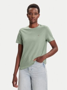 Gant T-Shirt Shield 4200200 Zielony Regular Fit