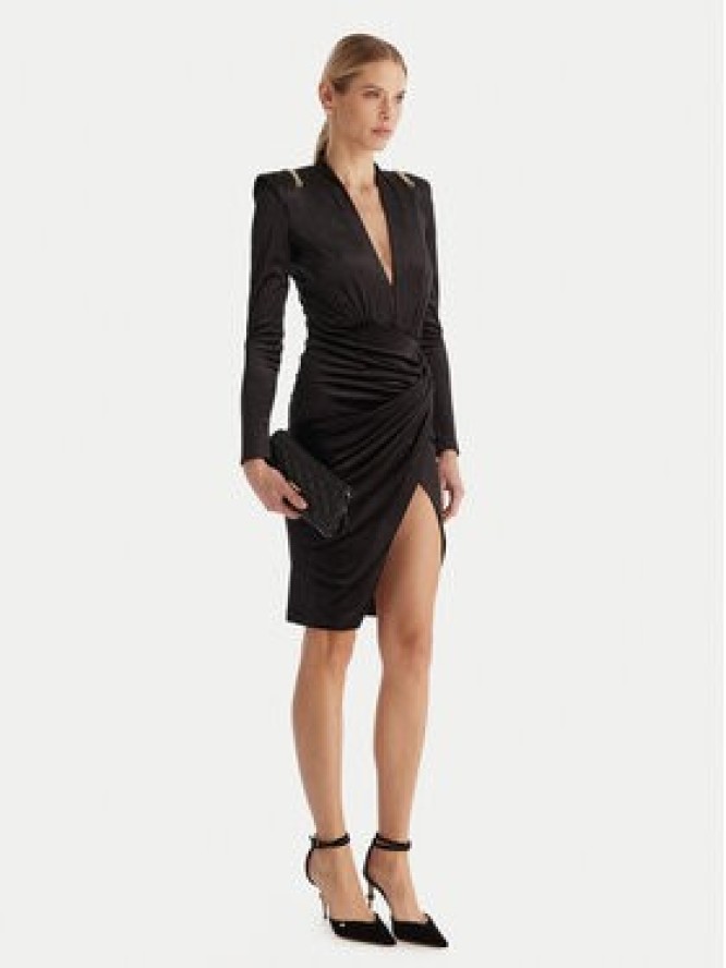 Babylon Sukienka koktajlowa MF204C Czarny Slim Fit