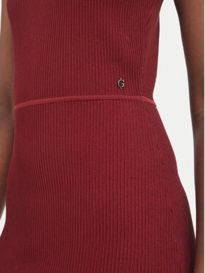 Guess Sukienka dzianinowa W6BK88 Z1920 Brązowy Slim Fit