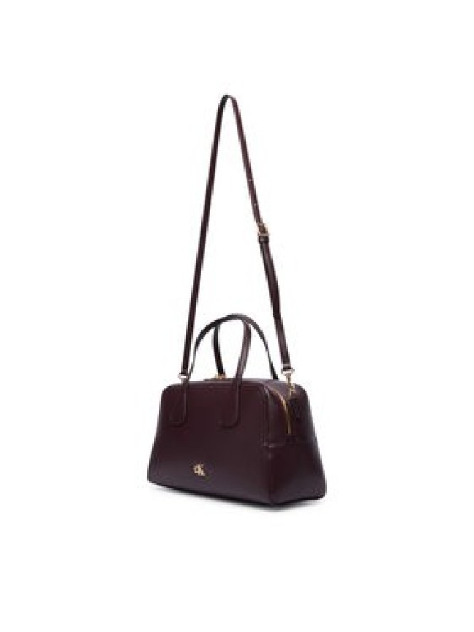 Calvin Klein Torebka Ck Medium Bowling Bag LV04F3610G Bordowy