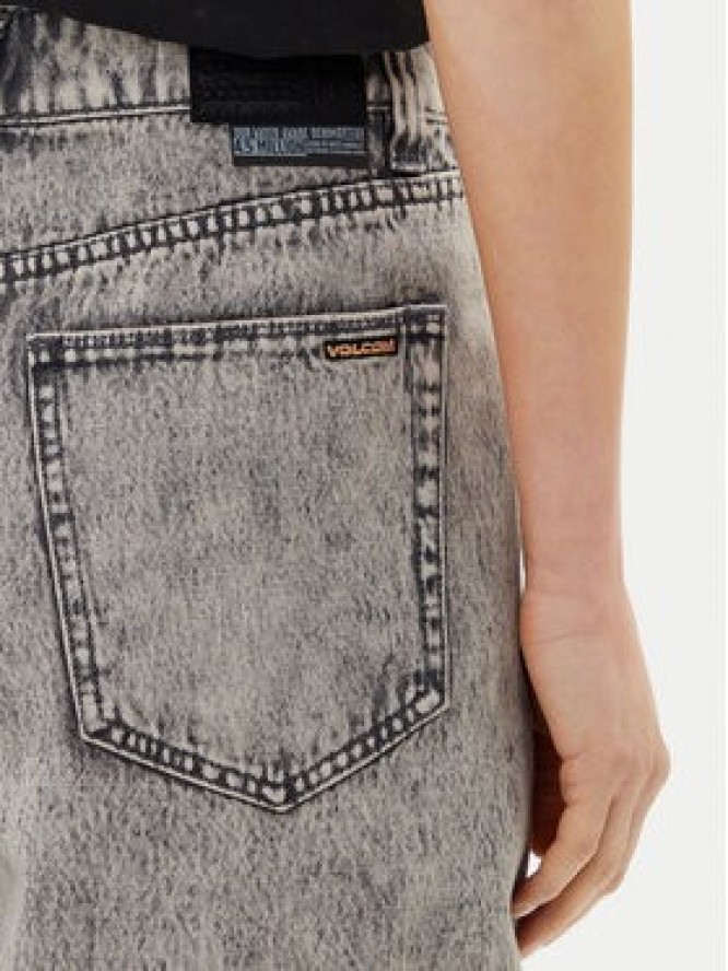 Volcom Szorty jeansowe Beeggy B2012504 Szary Baggy Fit
