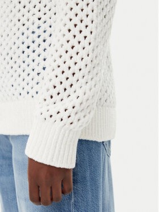 Tommy Jeans Sweter DW0DW20262 Écru Relaxed Fit