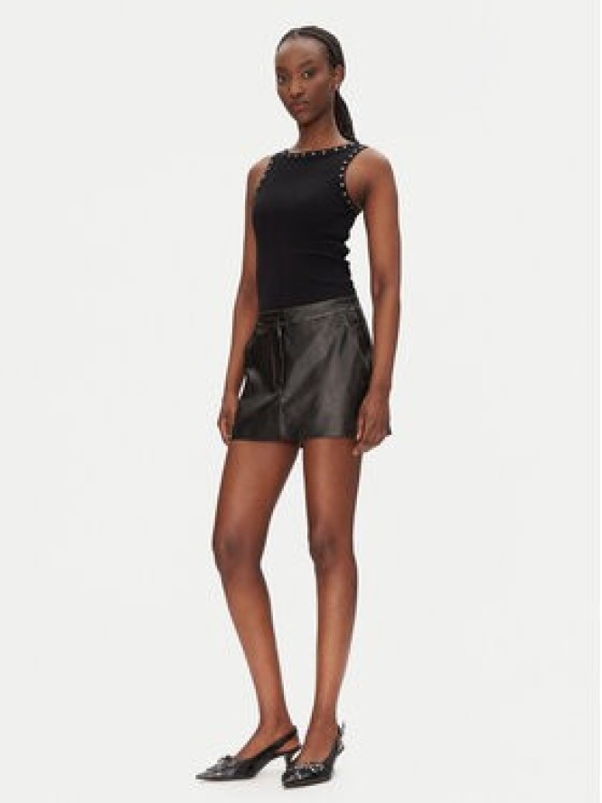 JJXX Spódnica z imitacji skóry Selma 12271904 Czarny Slim Fit