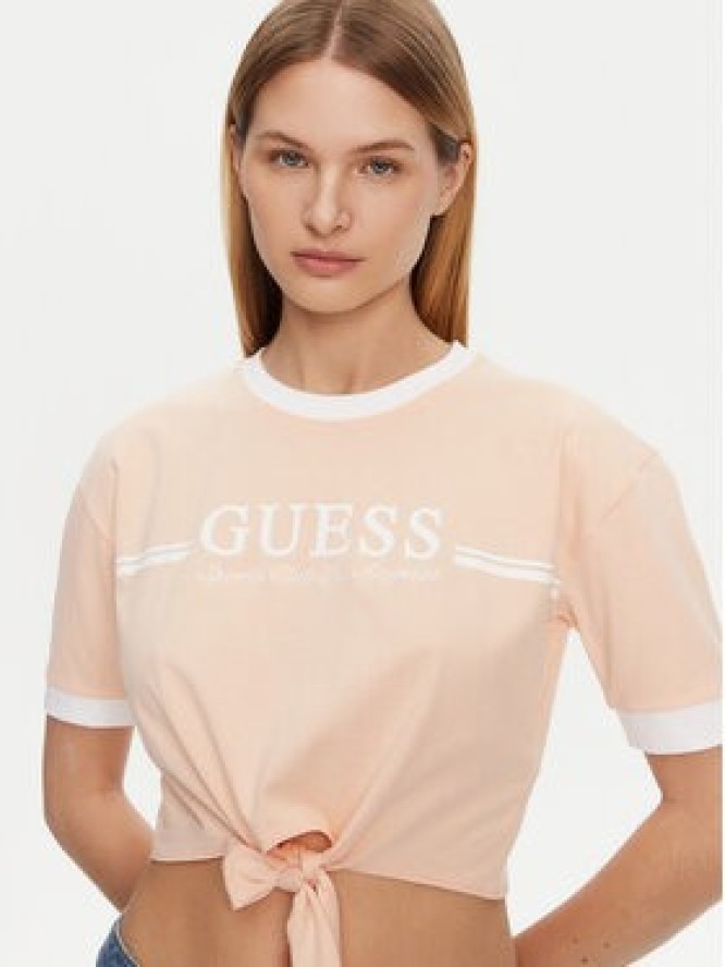 Guess T-Shirt V5GI05 I3Z14 Pomarańczowy Regular Fit