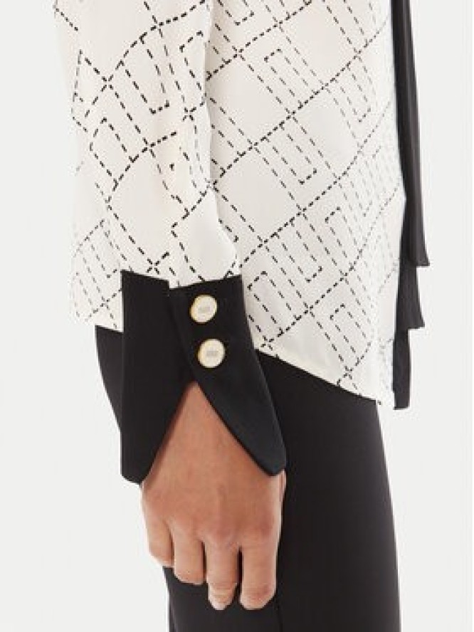 Elisabetta Franchi Koszula CA-104-56E2-V320 Biały Regular Fit