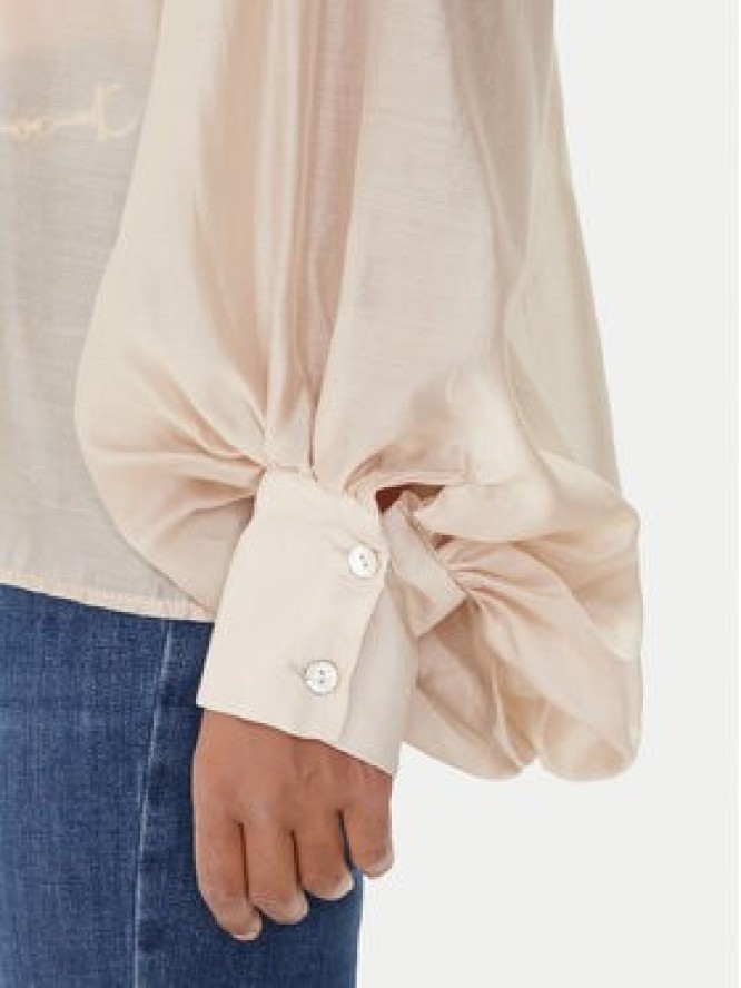 ViCOLO Bluzka TF0314 Beżowy Regular Fit