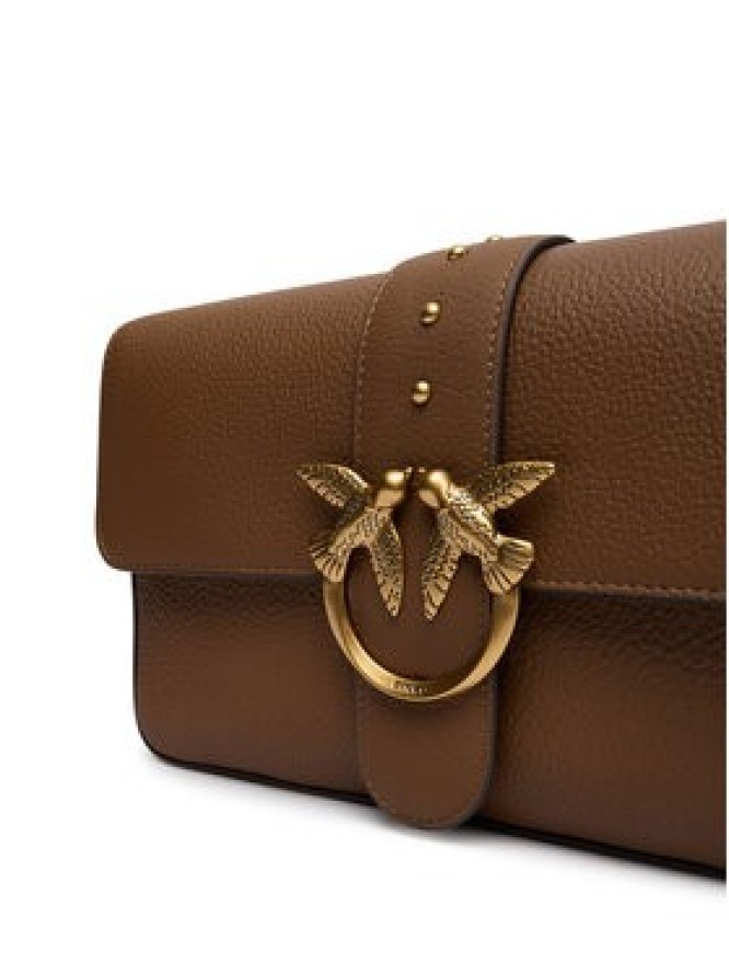 PINKO Torebka Love One Classic Slouchy Fl PLTT 104524 A2OX Brązowy