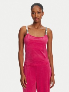 Juicy Couture Top Elina JCLCT125501 Różowy Slim Fit
