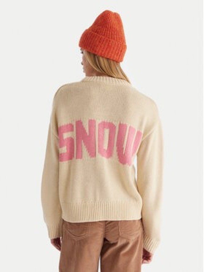 Roxy Sweter Exploring Heart ERJSW03674 Beżowy Regular Fit