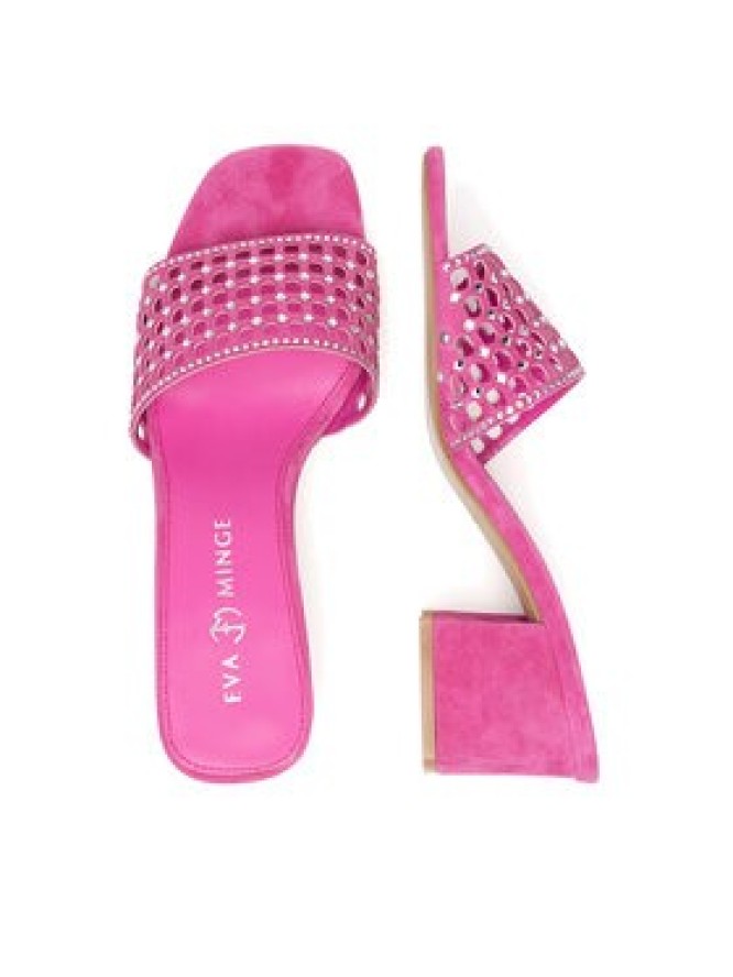 Eva Minge Klapki VERA-1559-2-1 Różowy