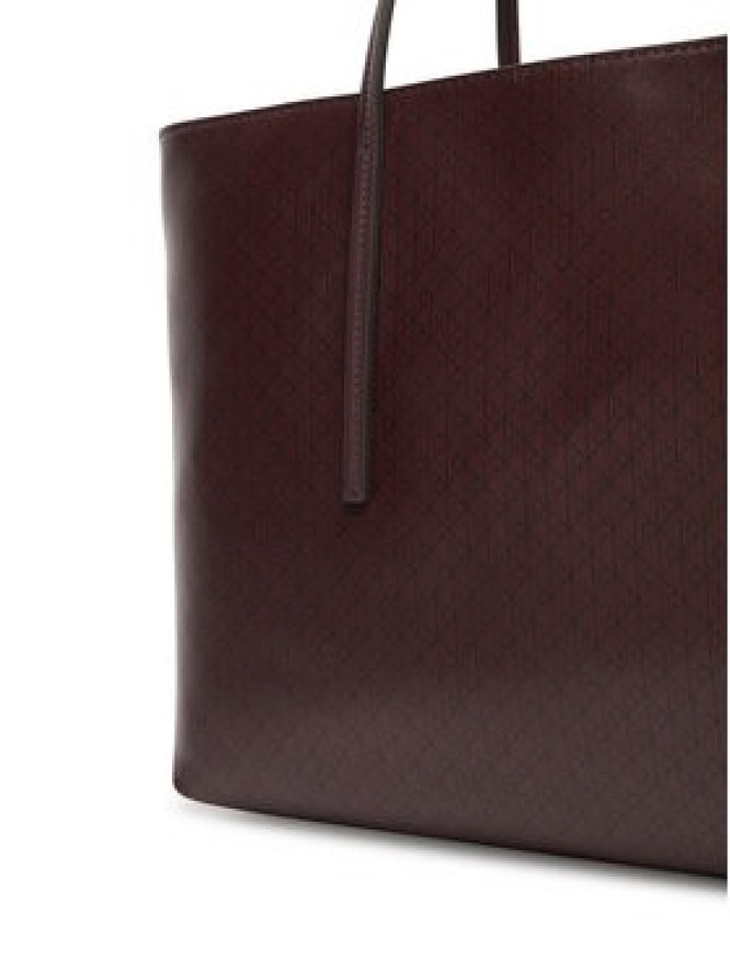 Calvin Klein Torebka Emblem Aop Tote W/ Pouch LV04F3266G Bordowy