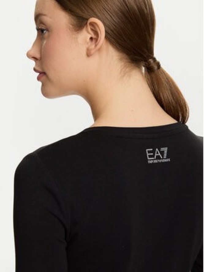 EA7 Emporio Armani Bluzka 7W000522 AF10373 UC001 Czarny Regular Fit