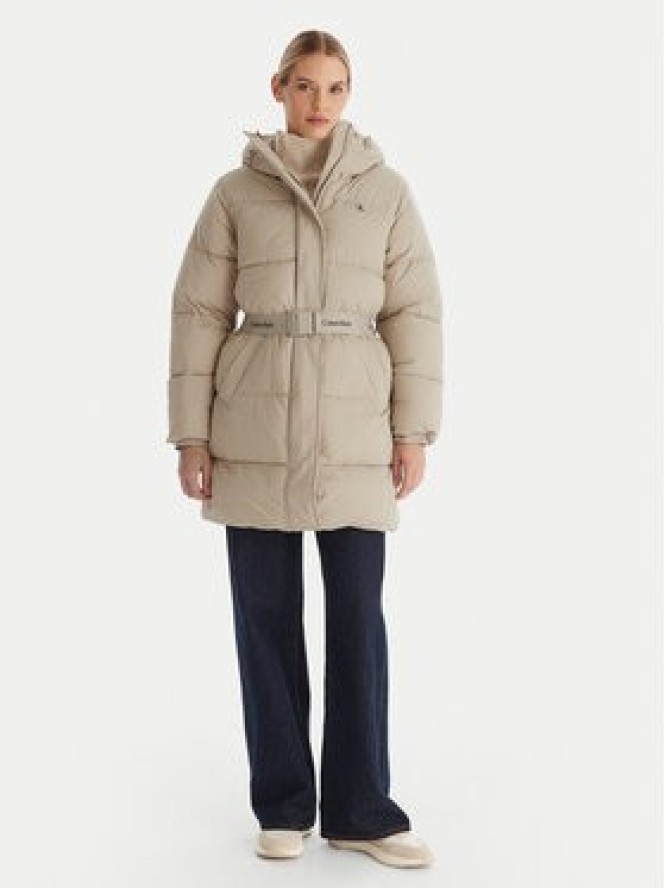 Calvin Klein Jeans Kurtka zimowa LV047D508G Beżowy Regular Fit