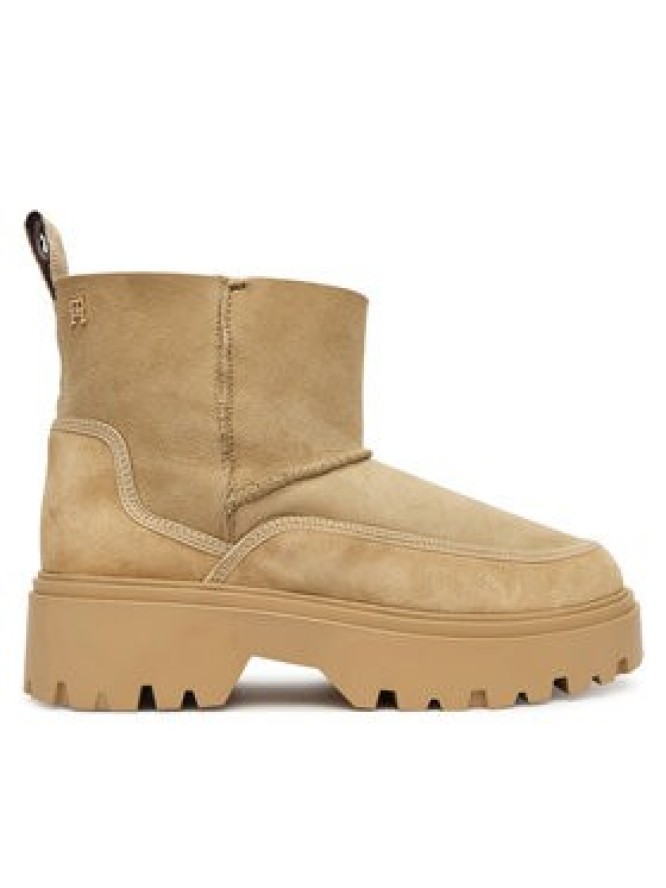Tommy Hilfiger Śniegowce Real Shearling Pullon FW0FW08997 Beżowy