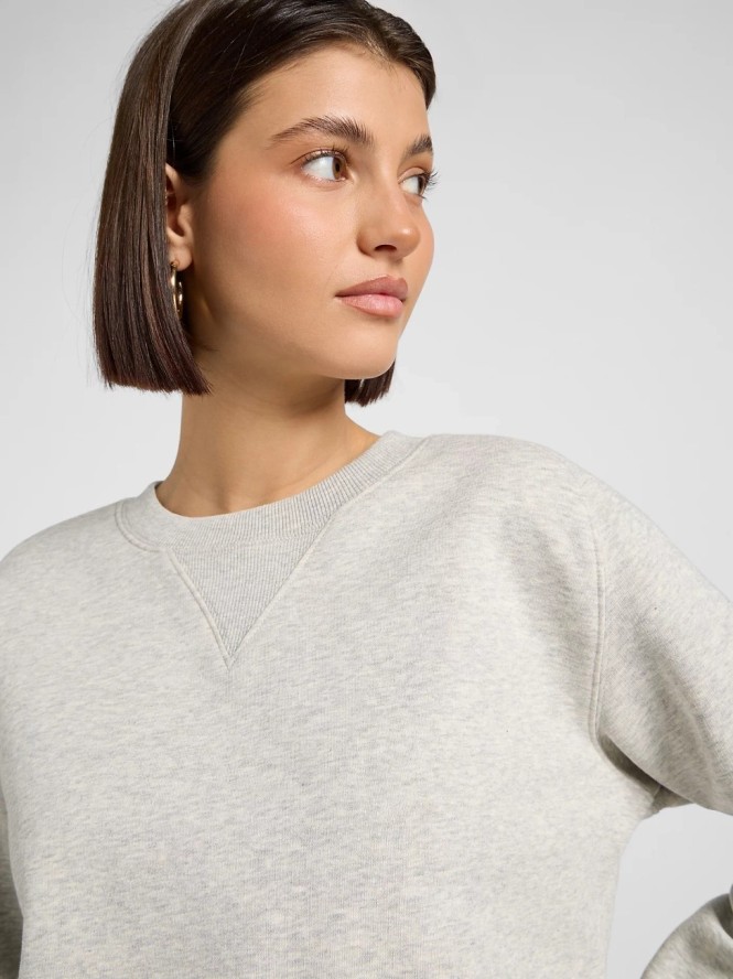 DAMSKA BLUZA LEE RAGLAN CREW SWS GREY HEATHER 112371560