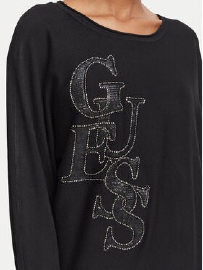 Guess Sweter W6BR51 Z1452 Czarny Regular Fit