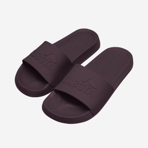 Klapki Kubota Basenowe Basic Plain Bordowe