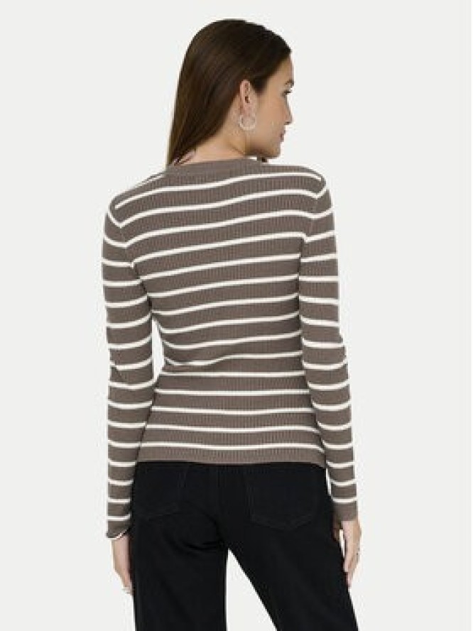ONLY Sweter Louisa 15344579 Brązowy Slim Fit