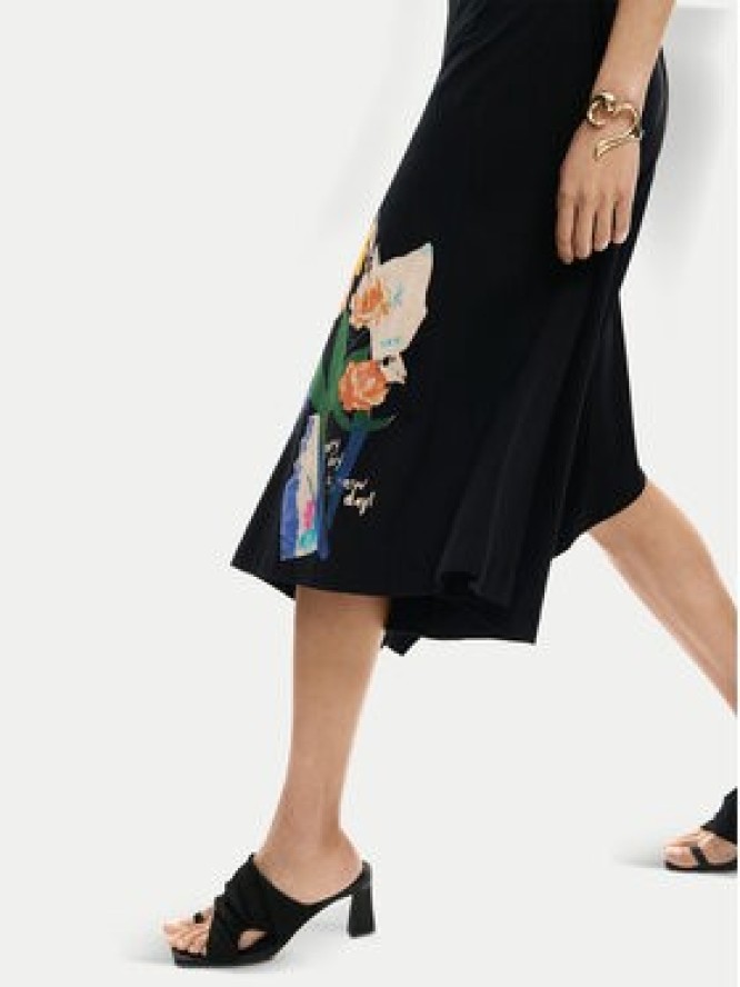 Desigual Sukienka codzienna Leyter 26SWVK50 Czarny Regular Fit