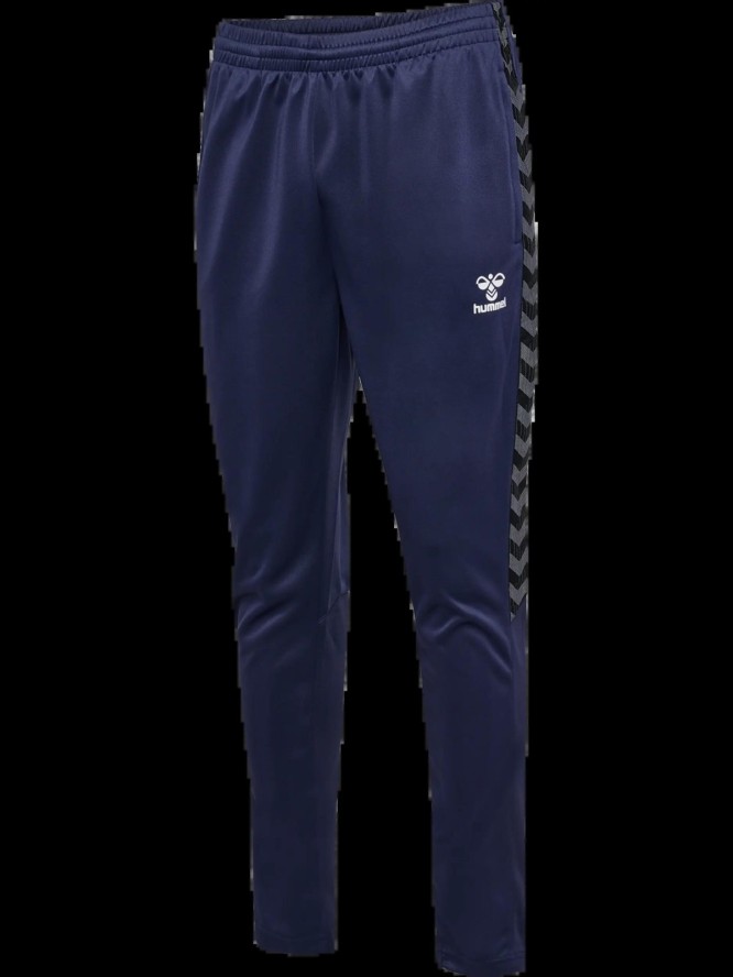 hummel hmlAUTHENTIC TRAINING PANTS Spodnie treningowe z poliestru - MARINE